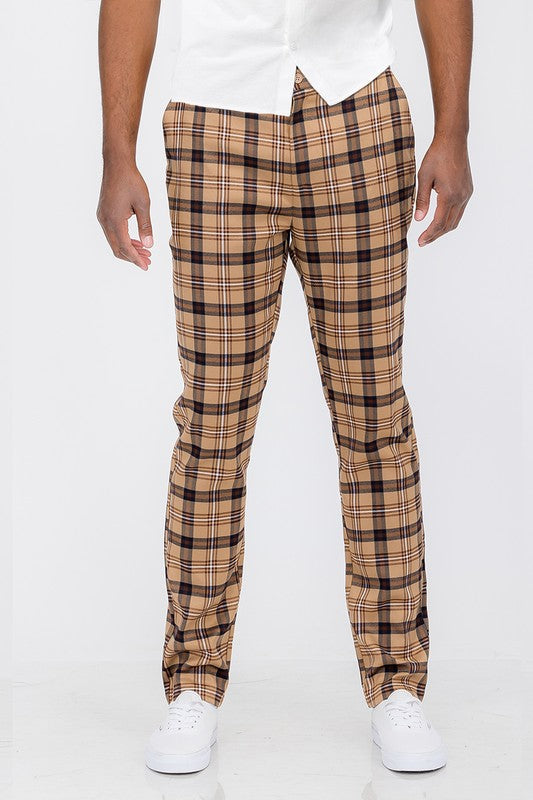 Weiv Mens Plaid Trouser Pants by BlakWardrob