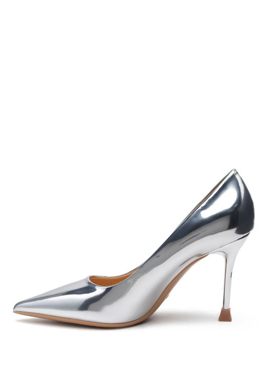 POUDRE METALLIC POINTED STILETTOS