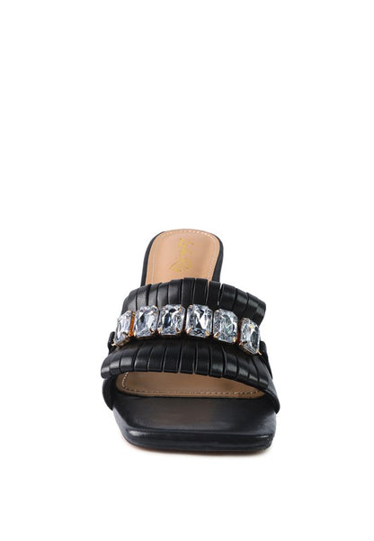 FANTASY CLEAR HEEL JEWEL SANDAL