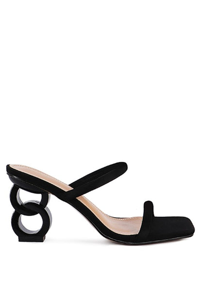 DOWNTOWN EXPERIMENT HEEL SLIDE SANDALS