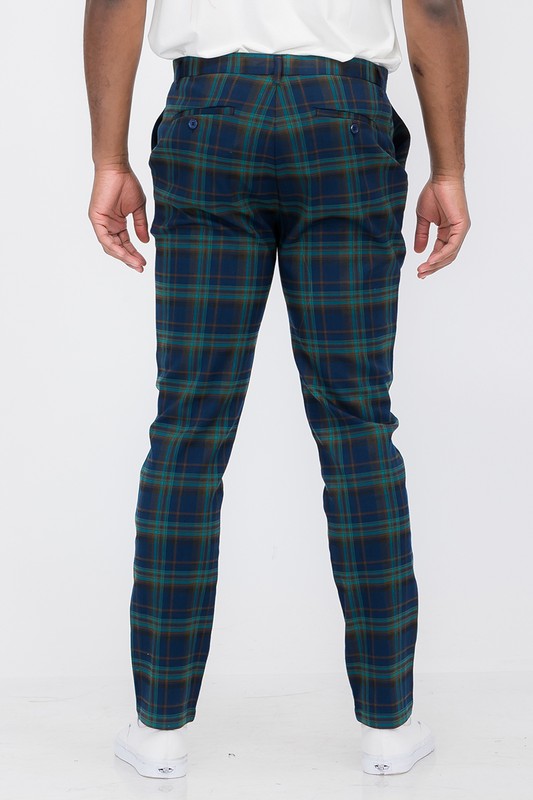 Weiv Mens Plaid Trouser Pants by BlakWardrob