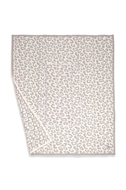 2 In 1 Leopard Print Throw Blanket & Pillow