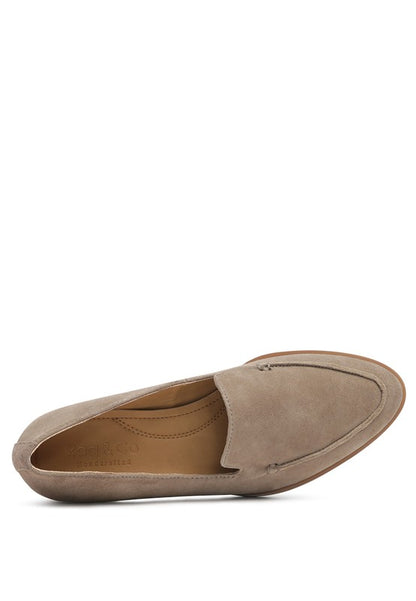 ANNA Leather Slip-On Loafers