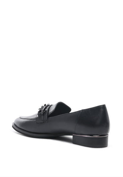 POLA Leather Horsebit Loafers