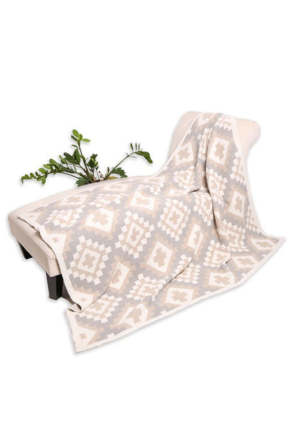 Tribal Geometric Print Luxury Soft Throw Blanket