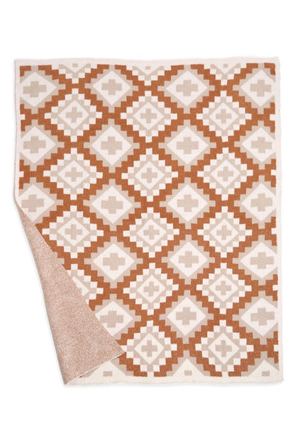 Tribal Geometric Print Luxury Soft Throw Blanket