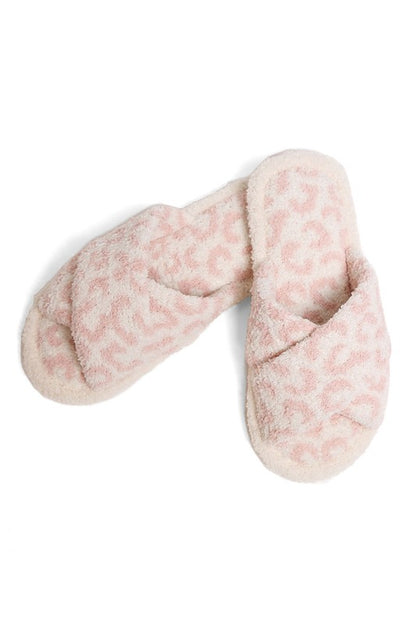 Luxury Soft Crossover Leopard Pattern Slipper