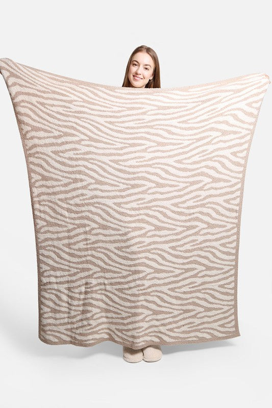 Zebra Pattern Luxury Soft Throw Blanket