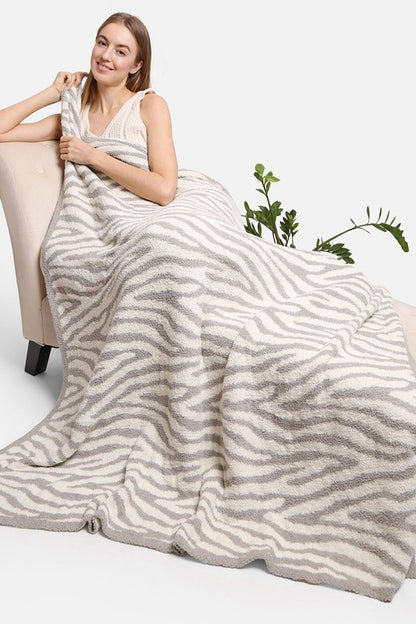 Zebra Pattern Luxury Soft Throw Blanket