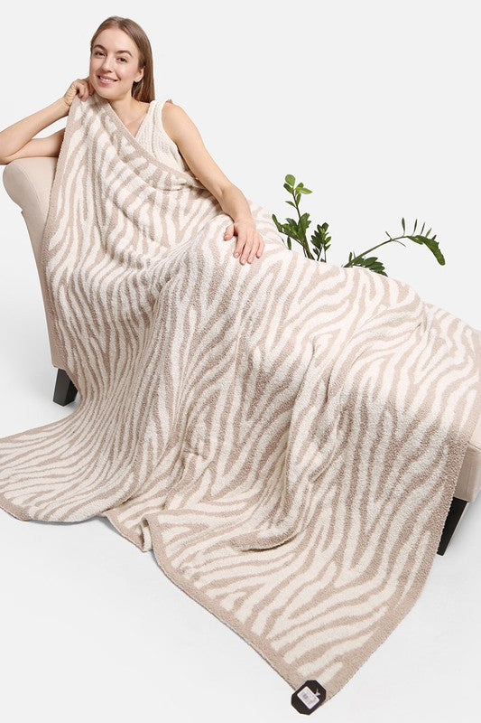 Zebra Pattern Luxury Soft Throw Blanket