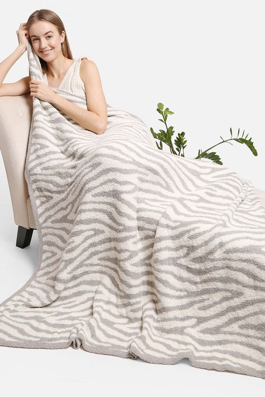 Zebra Pattern Luxury Soft Throw Blanket