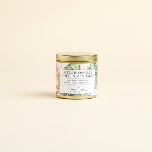 Lotus Blossom Golden Mandarin Candle