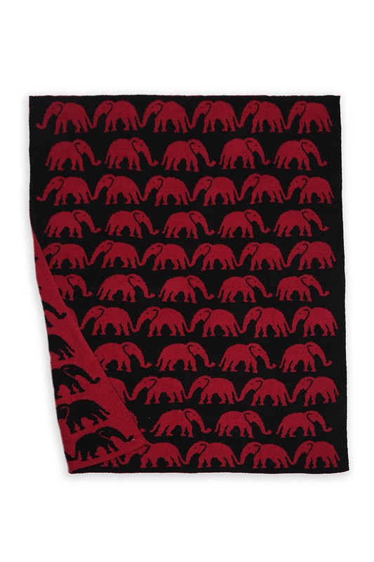 Elephant Pattern Luxury Soft Throw Blanket