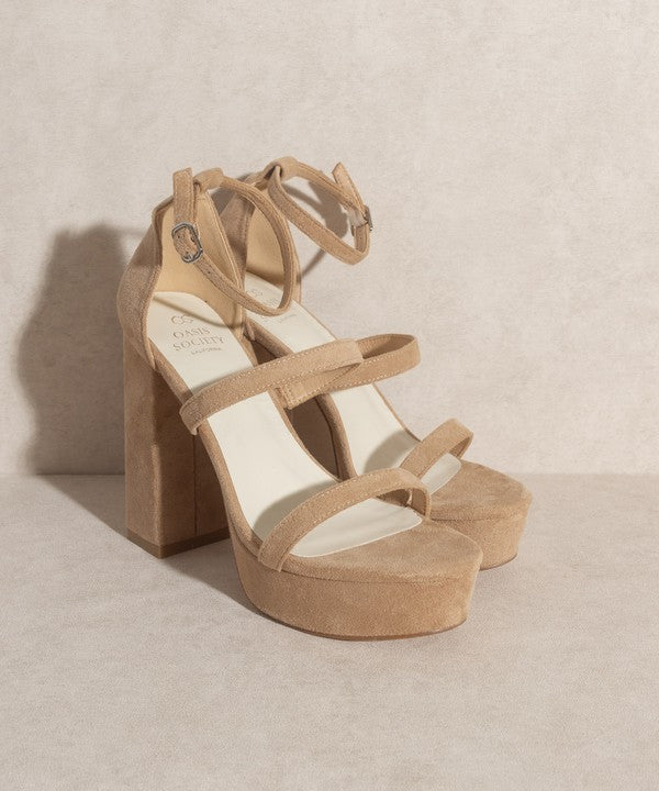 OASIS SOCIETY Raelynn - Suede Platform Heels