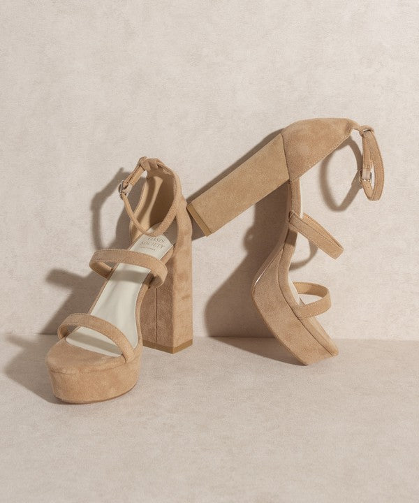 OASIS SOCIETY Raelynn - Suede Platform Heels