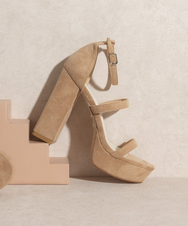 OASIS SOCIETY Raelynn - Suede Platform Heels