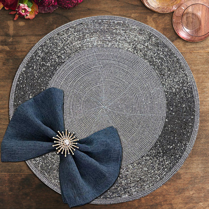 The Akeba Beaded Placemats by Decozen