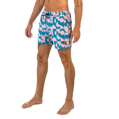 Retro Tropics Shorts / Pink by East x East