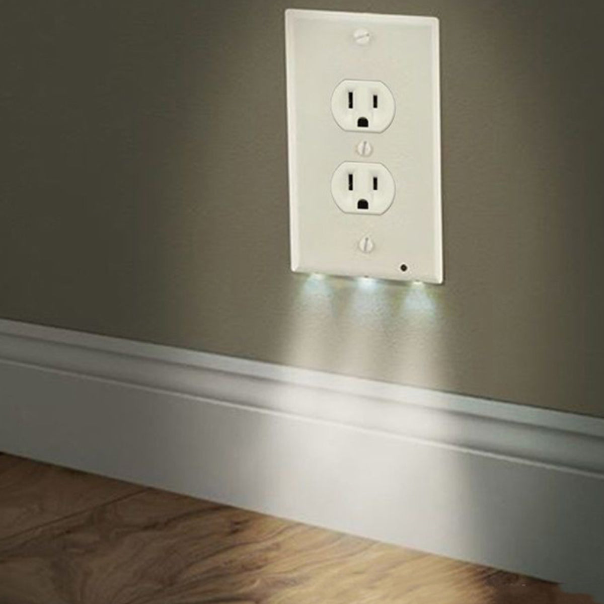 Path Lighter Auto Motion Wall Plate LED Light  2- PACK by VistaShops