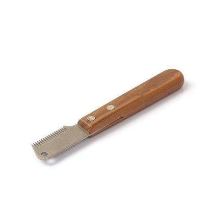 Pet Plucking Knife Comb Wooden Handle Terrier Dog Supplies Pet Shaving Knife Styling Grooming Comb by Dog Hugs Cat