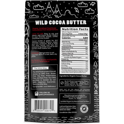 Wild Cocoa Butter Wafers, Raw & Organic by Wild Foods