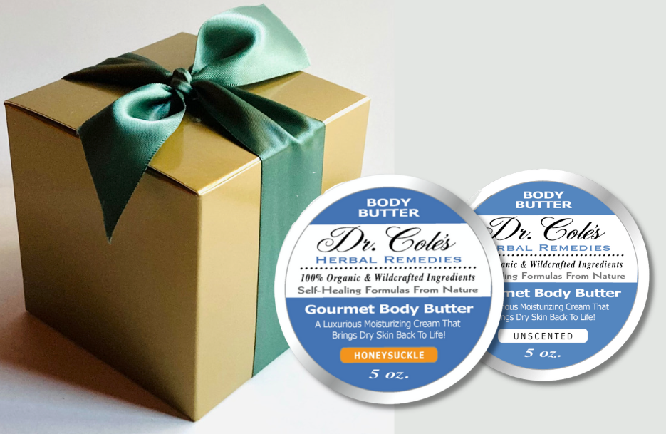 #17 - Two Gourmet Body Butters: Unscented and Forest Bathing by COLEHERBALS LLC