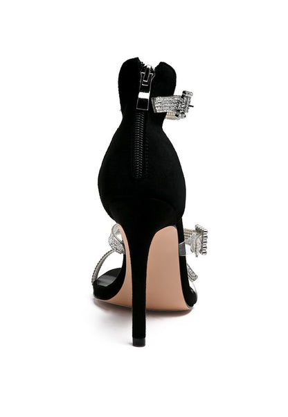 INES BLING STRAP HIGH HEEL SANDALS