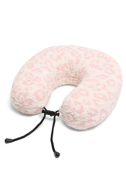 Soft Leopard Print Travel Neck Pillow