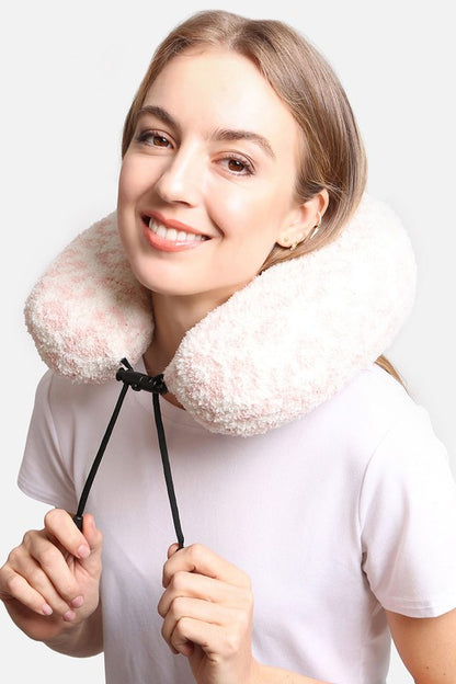 Soft Leopard Print Travel Neck Pillow