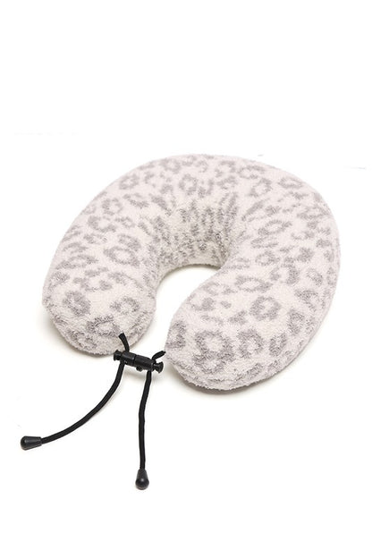 Soft Leopard Print Travel Neck Pillow