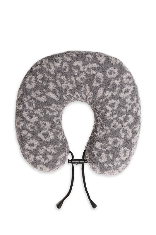 Soft Leopard Print Travel Neck Pillow