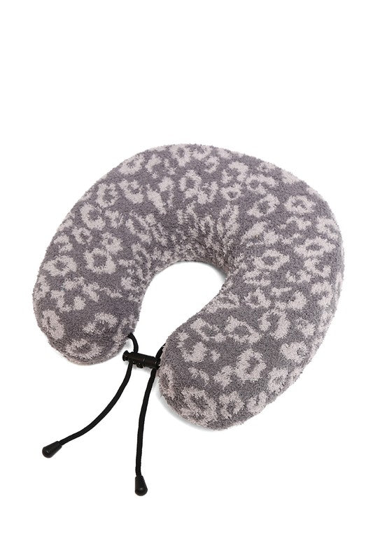 Soft Leopard Print Travel Neck Pillow