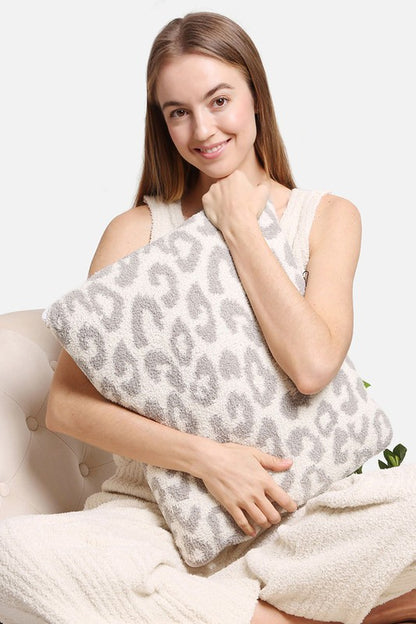 Luxury Soft Leopard Print Cushion Cover