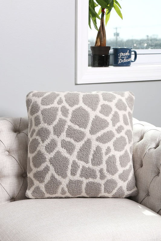 Luxury Soft Giraffe Print Cushion Cover