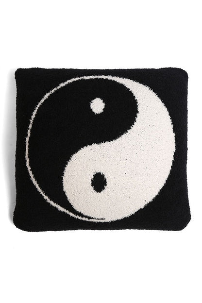 Luxury Soft Yin Yang Print Cushion Cover