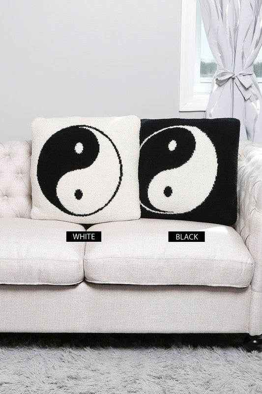 Luxury Soft Yin Yang Print Cushion Cover