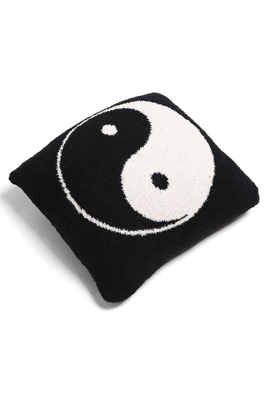 Luxury Soft Yin Yang Print Cushion Cover