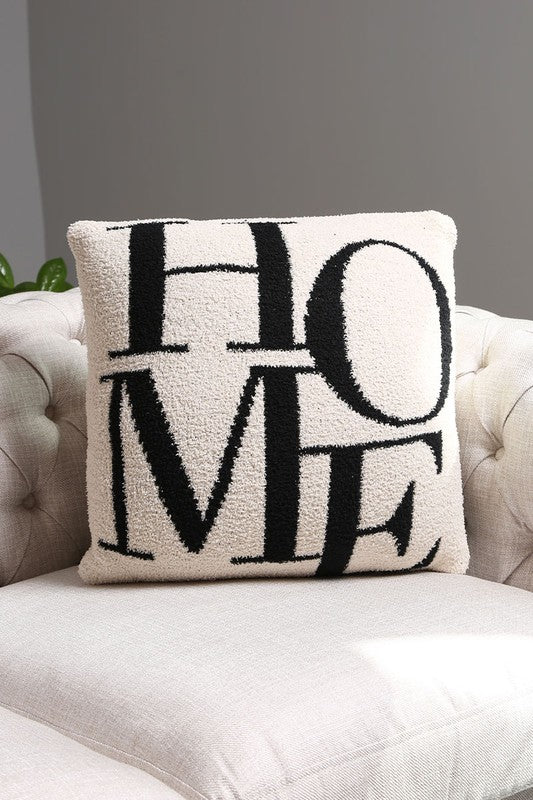 Luxury Soft Lettering Cushion Cover