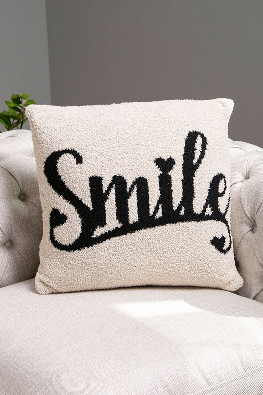 Luxury Soft Lettering Cushion Cover