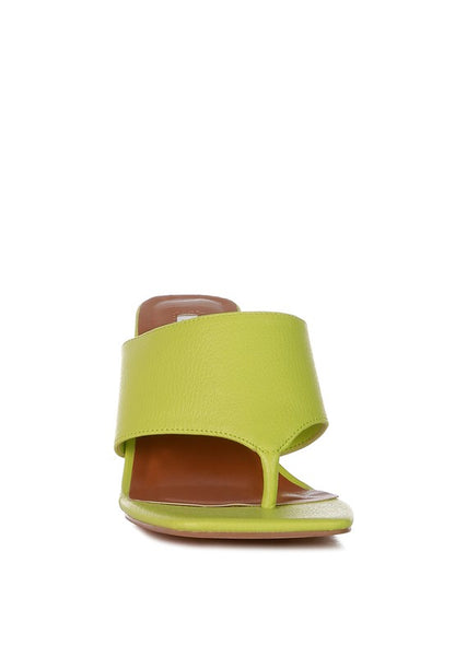 Muse Me Block Heel Slip On Thong Sandals