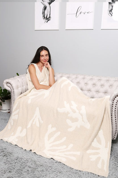 Coral Pattern Luxury Soft Throw Blanket