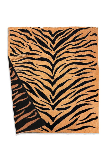 Tiger Print Luxury Soft Throw Blanket