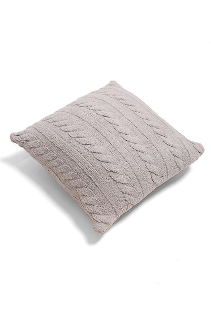 Braided Cable Knit Luxury Soft Cushion Cover