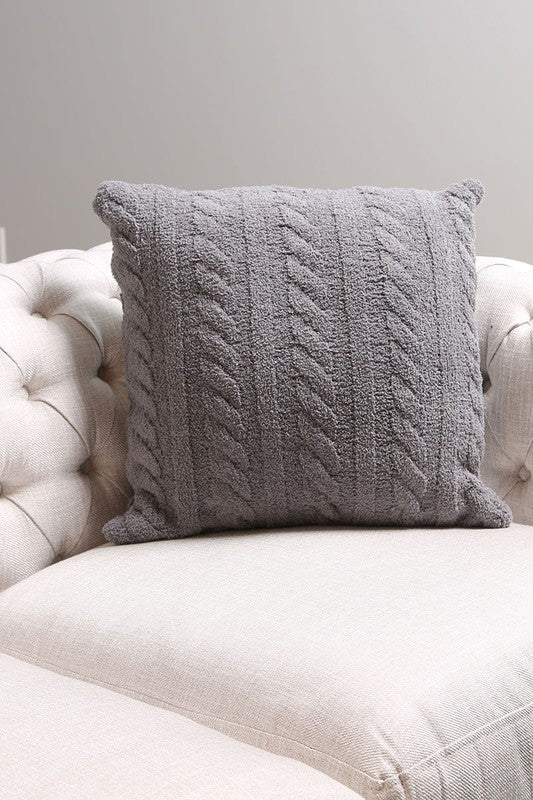 Braided Cable Knit Luxury Soft Cushion Cover