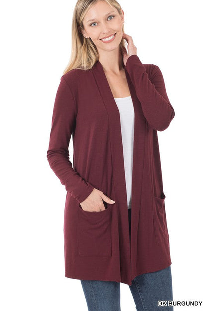 Slouchy Pocket Open Cardigan by BlakWardrob