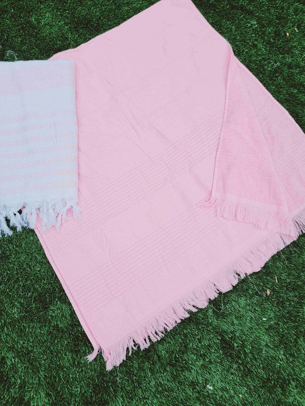 One sided Terry Towel - Sand free - Light Pink