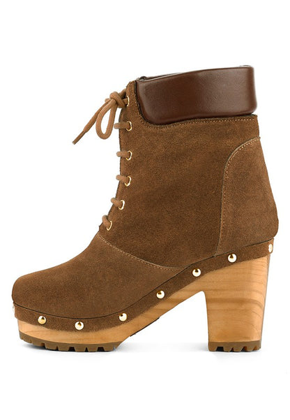 MAAYA Handcrafted Collared Suede Boot