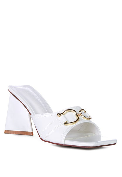 Salisbury Metal Buckle Detail Slider Sandals