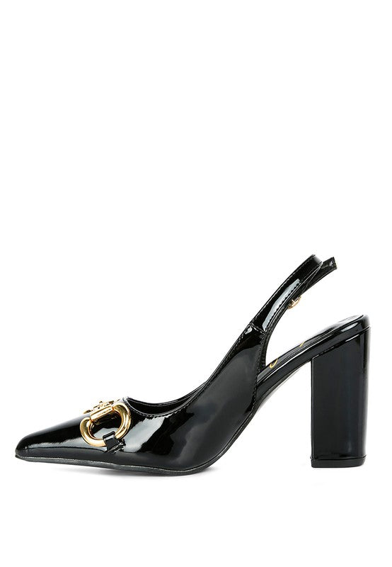 All Nighter Patent Slingback Sandals