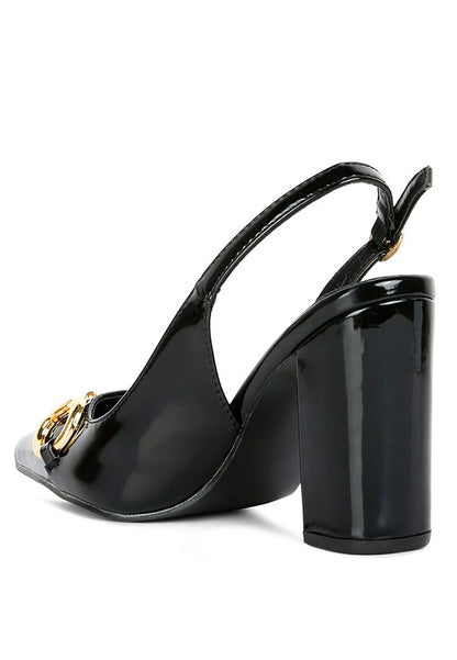 All Nighter Patent Slingback Sandals